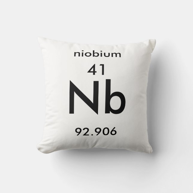 Periodiska Bord 41 Niobium Pillow Kudde (Framsida)