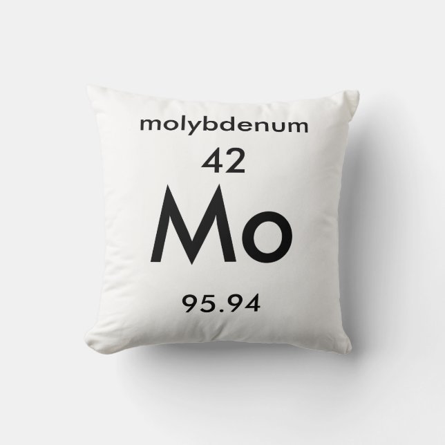 Periodiska Bord 42 Molybdenum Pillow Kudde (Framsida)