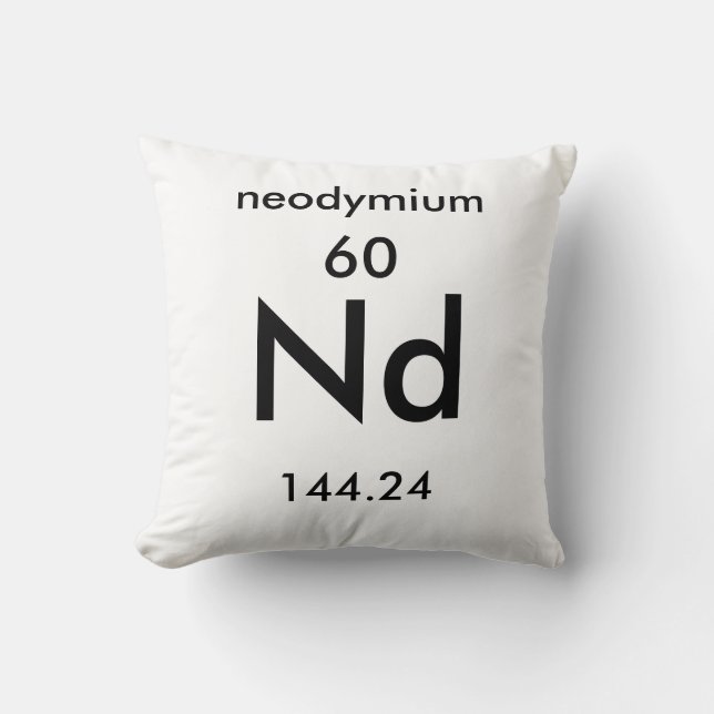 Periodiska Bord 60 Neodymium Pillow Kudde (Framsida)