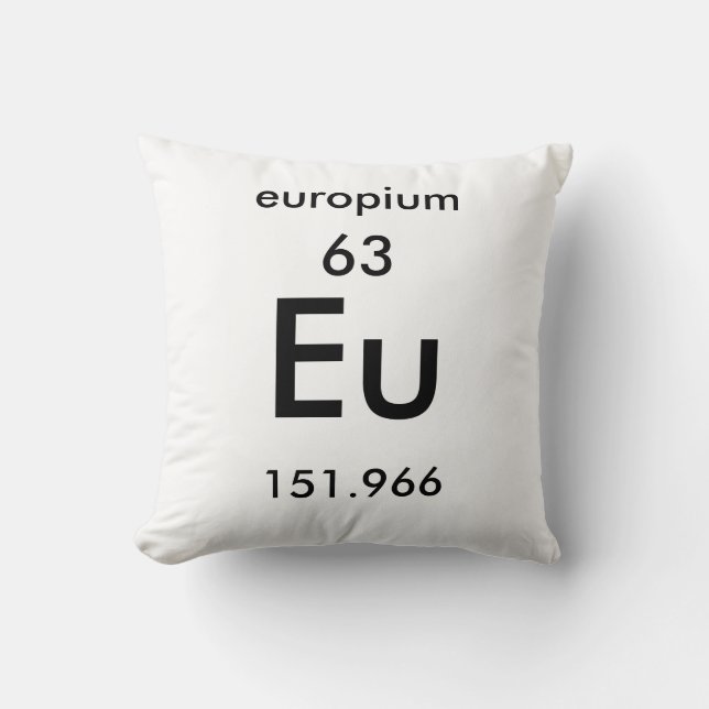 Periodiska Bord 63 Europiumfyllnad Kudde (Framsida)