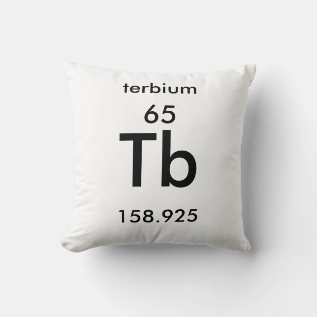 Periodiska Bord 65 Terbium Pillow Kudde (Framsida)