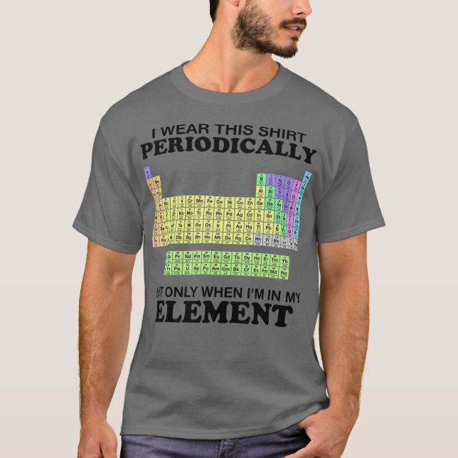 Periodiska Bord-Bäran Denna periodiskt återkommand T Shirt (Framsida)