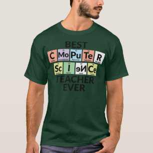 Periodiska Bord - Best Computer Science Teacher Kv T Shirt