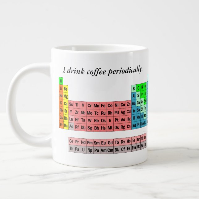 Periodiska Bord (enkelt Stil) Jumbo Mugg (Vänster)