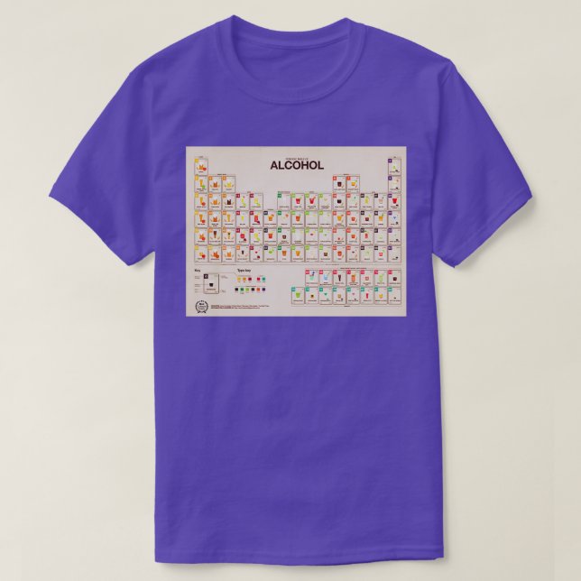 Periodiska Bord i alkohol T Shirt (Design framsida)