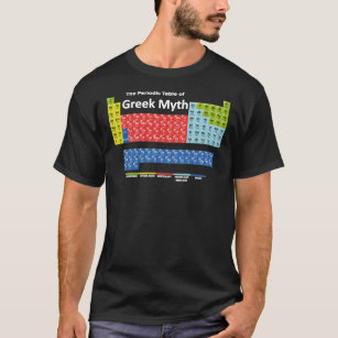 Periodiska Bord i grekiska Mythology Classic T-Shi T Shirt