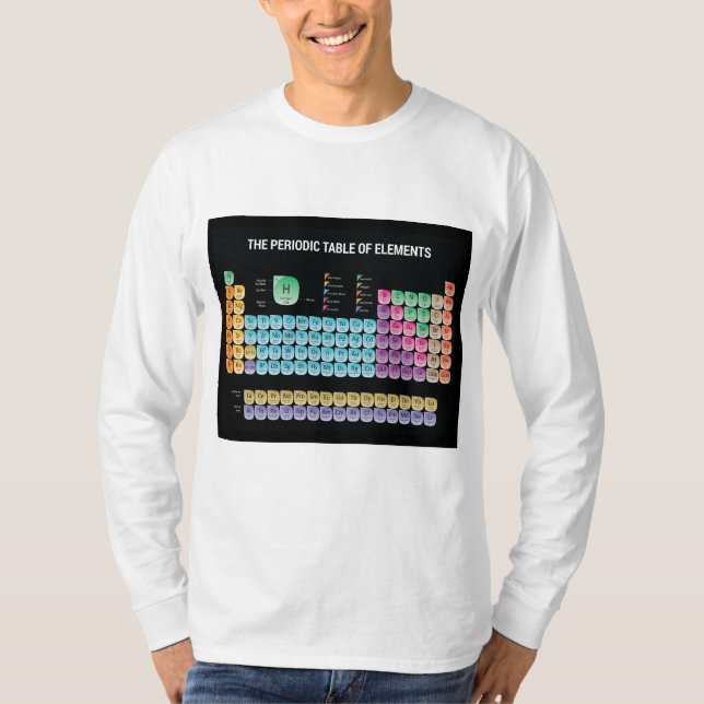 Periodiska bord i inslag dekorativ kudde t shirt (Framsida)