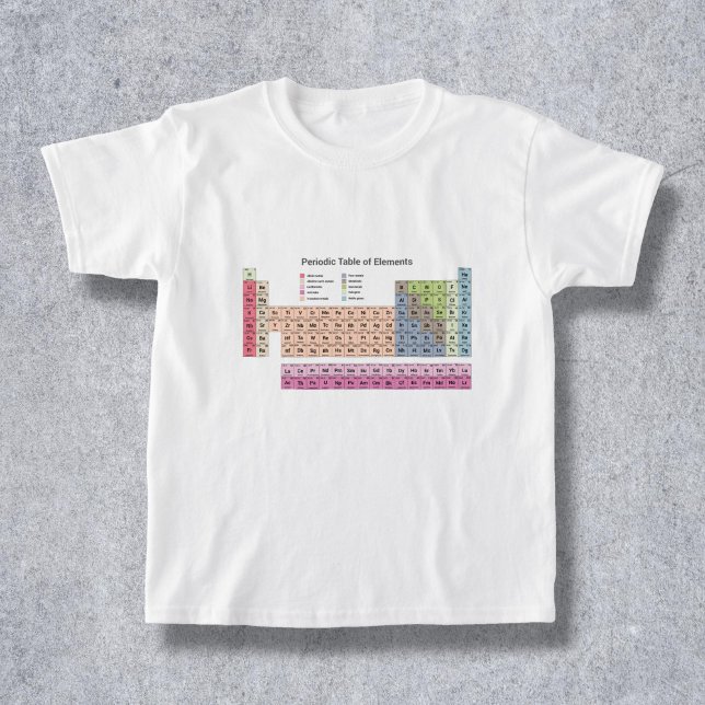 Periodiska Bord i Inslag Kid T-Shirt (Periodic Table of Elements Kid T-Shirt)