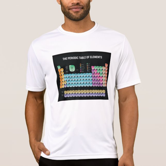 Periodiska bord i inslag t shirt (Framsida)