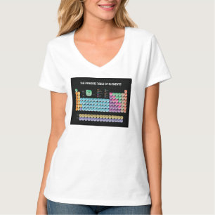 Periodiska bord i inslag t shirt