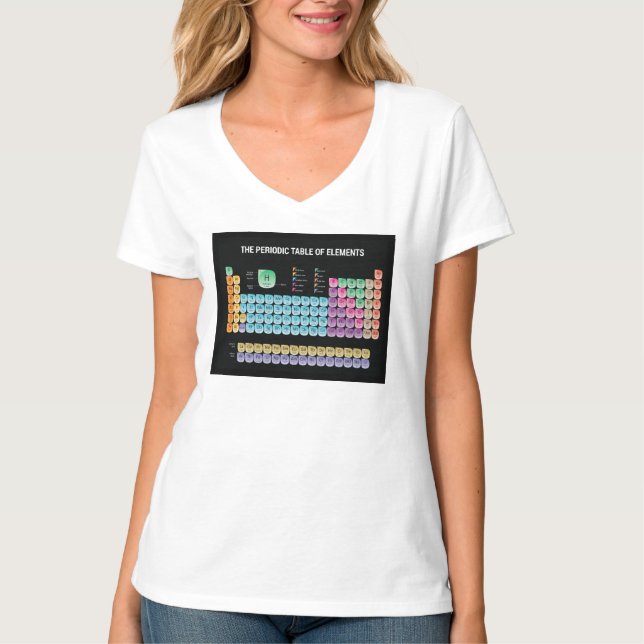 Periodiska bord i inslag t shirt (Framsida)