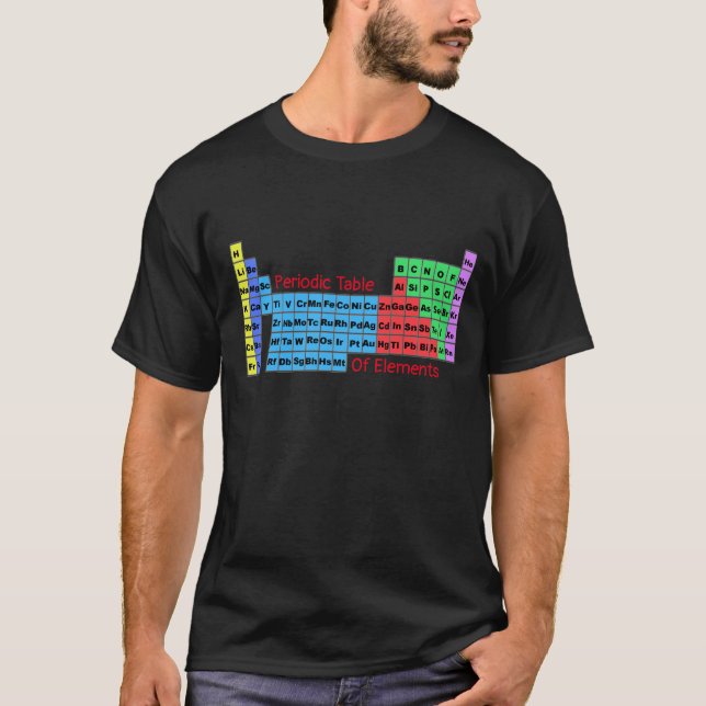Periodiska Bord i Inslag T Shirt (Framsida)