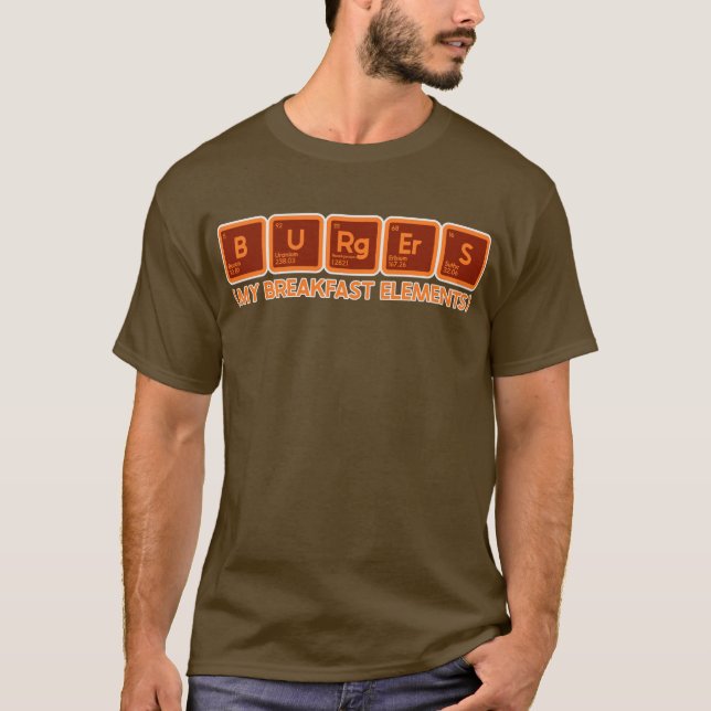Periodiska burgare t shirt (Framsida)