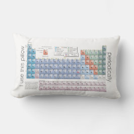 periodiska pelare i bord lumbarkudde