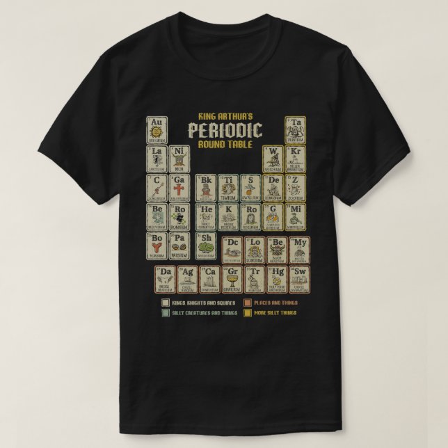 Periodiska rundan Bord T Shirt (Design framsida)