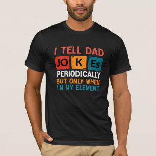 Periodiska skämt Bord Far Pappa T Shirt