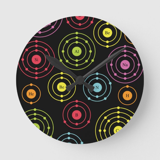 Periodiska snäckor rund klocka (Framsida)