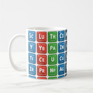 Periodiska systemet 3 kaffemugg