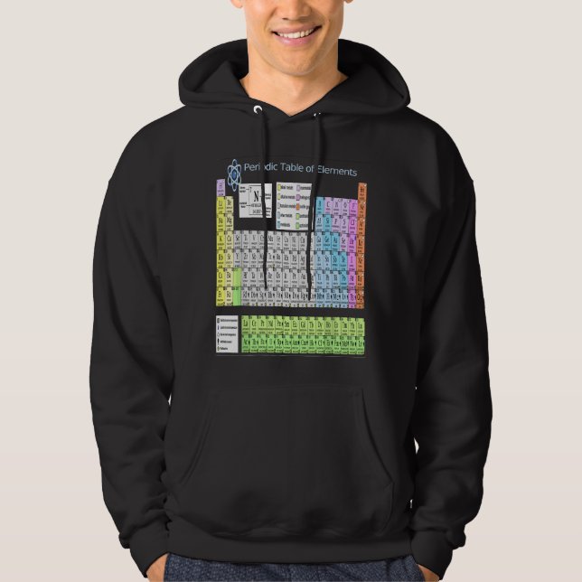 Periodiska systemet för klassisk och STEM-utbildni Hoodie (Framsida)