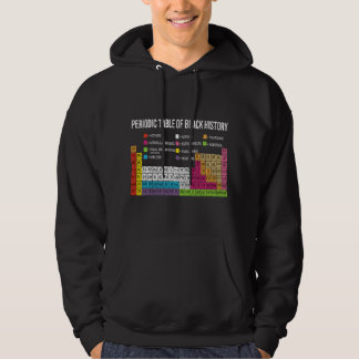 Periodiska Systemet för Svart Historia, Afroamerik Hoodie