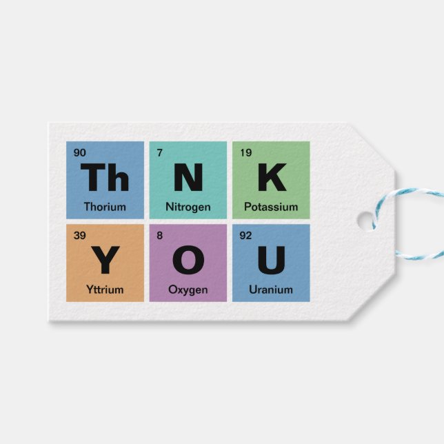 Periodiska systemet Grundämnen Bröllop Presentetikett (Framsidan (Horisontell))