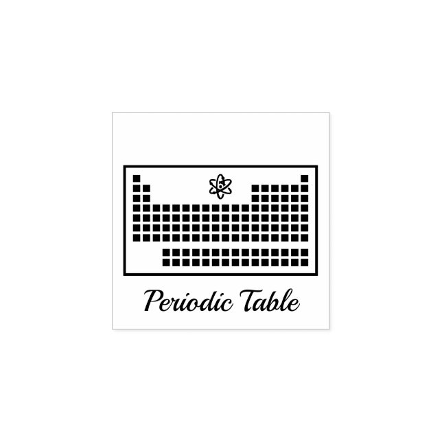 Periodiska systemet stämpel (Tryck)