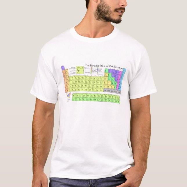 Periodiska systemet tee shirt (Framsida)