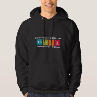 Periodiska systemets element i en essä engelsklära hoodie