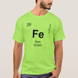 Periodiskt bord av inslag (järn) t-shirt