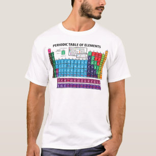 Periodiskt bord av inslag t-shirt
