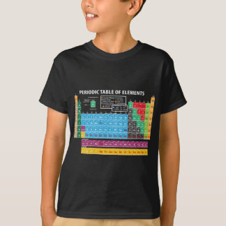 Periodiskt bord av inslag t-shirt