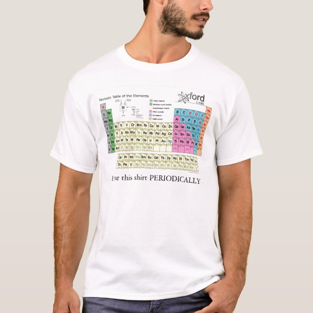 Periodiskt bord av inslagen tee shirt (Framsida)
