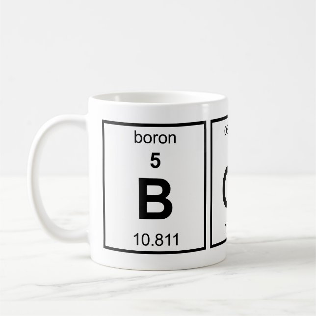 Periodiskt bord för chef kaffemugg (Vänster)