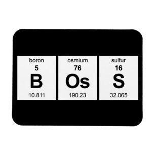 Periodiskt bord för chef magnet