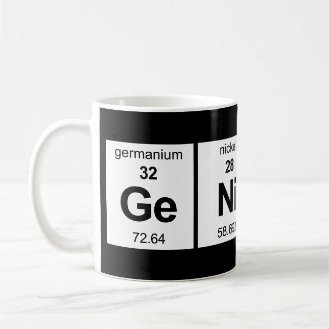 Periodiskt bord för snille kaffemugg (Vänster)
