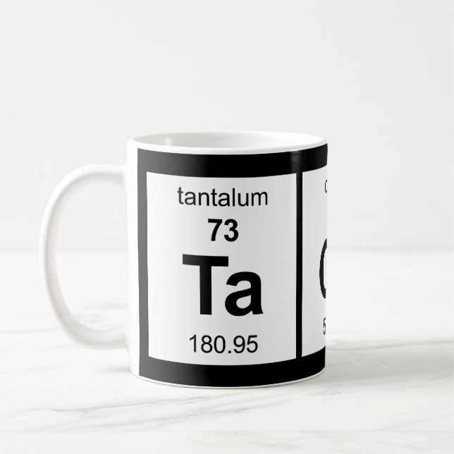 Periodiskt bord för TaCoS Kaffemugg (Vänster)