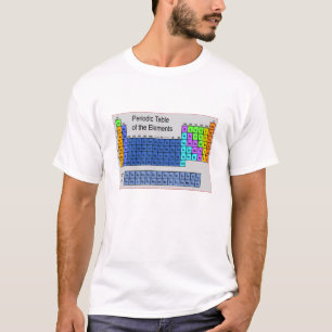 Periodiskt bord för vetenskap av inslaggåvor t-shirt