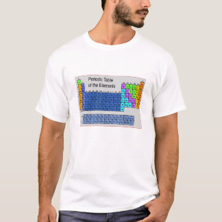 Periodiskt bord för vetenskap av inslaggåvor t-shirt