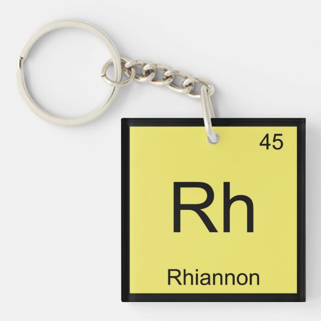 Periodiskt bord Rhiannon för känt kemiinslag (Framsidan)