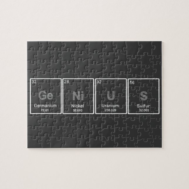 Periodiskt bordsnillepussel pussel (Horisontell)