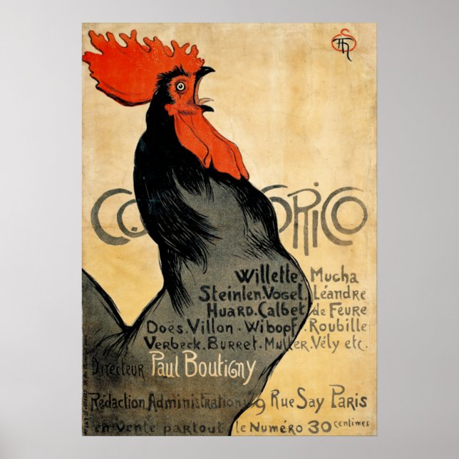 Periodiskt Cocorico Tupp Poster (Framsidan)