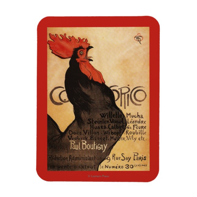 Periodiskt Cocorico Tupp-Poster Magnet (Vertikal)
