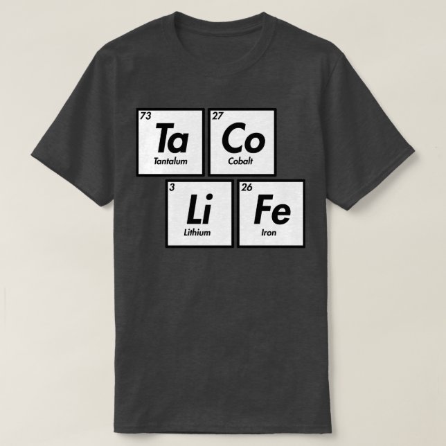 Periodiskt Hungrigt T Shirt (Design framsida)