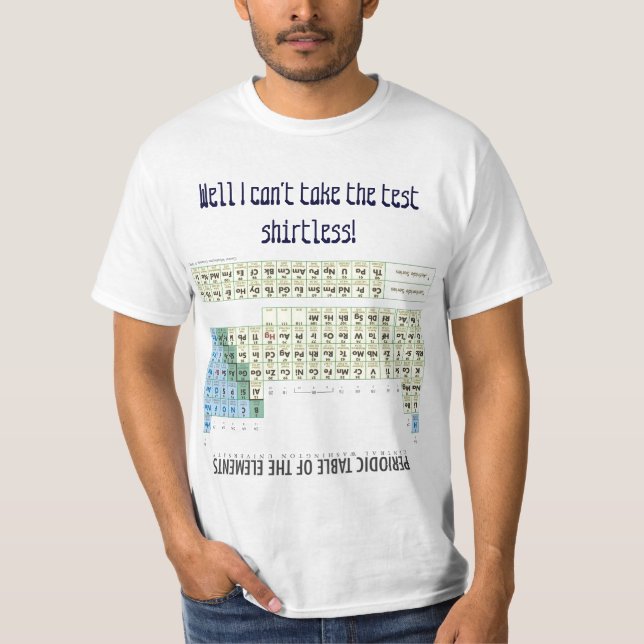 Periodiskt lakan för bordkemifusk tee shirt (Framsida)
