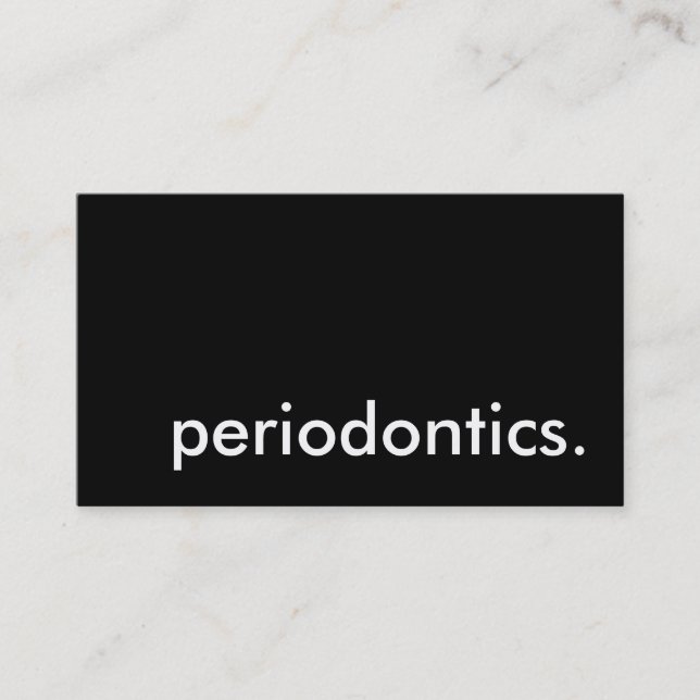 periodontik. visitkort (Framsida)