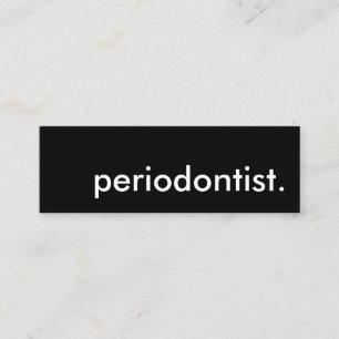 periodontist. mini visitkort