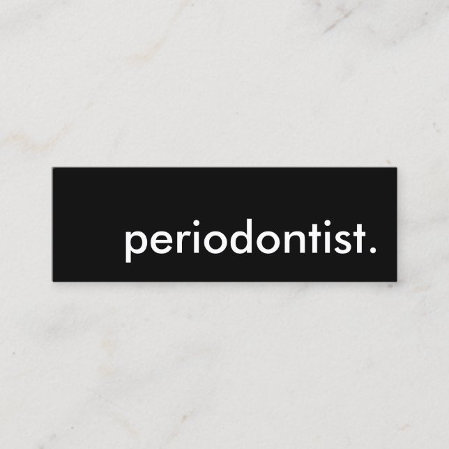 periodontist. mini visitkort (Framsida)