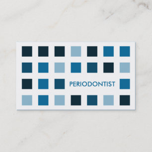 PERIODONTIST (modets kvadrater) Visitkort