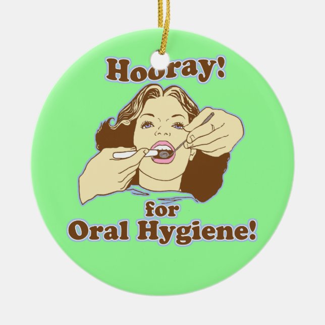 Periodontistparodontologi Periodontry Julgransprydnad Keramik (Framsidan)