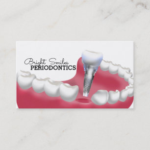 Periodontisttandläkare, Affärskort Visitkort